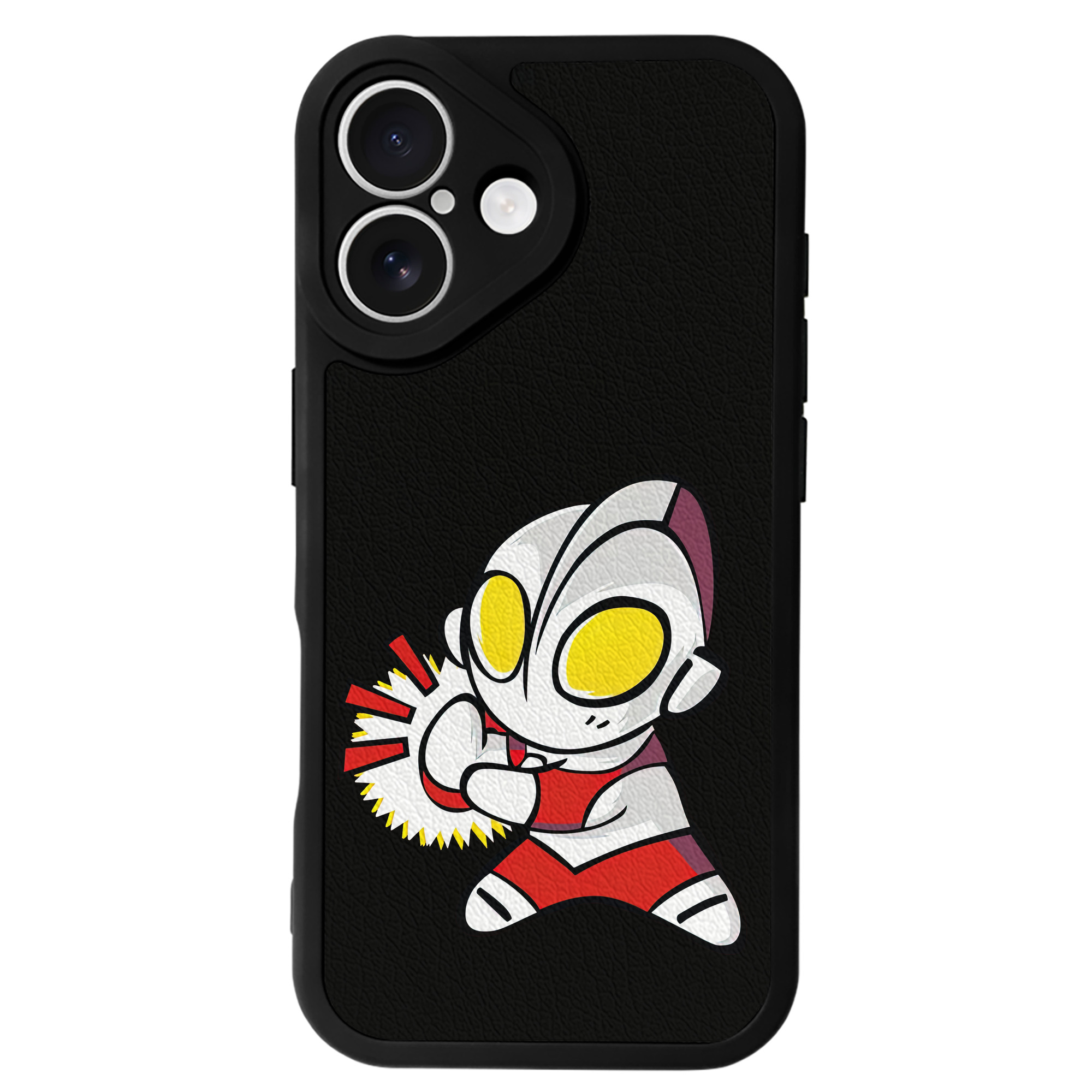 （画像用） ウルトラマン Ultraman 【iPhone 16シリーズ対応】シリコンスマホケース（レザー調） 材質：シリコン